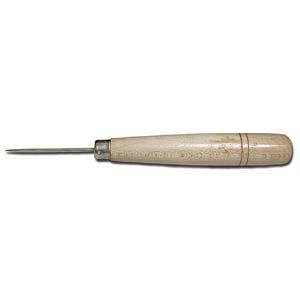 Tool for making holes, wooden handle